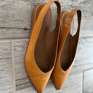 Yellow Frye Kenzie sling back
